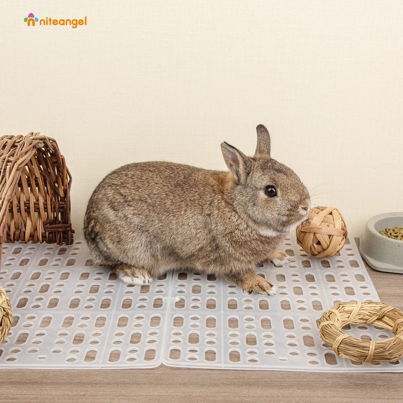 Niteangel 2pcs Rabbit Cage Mat: Durable Foot Resting Pads for Bunny Guinea Pigs Chinchillas Cats Dog and Othe Small pet - Image 5